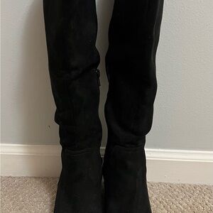 Women's Black Knee-High Boots Size 7.5